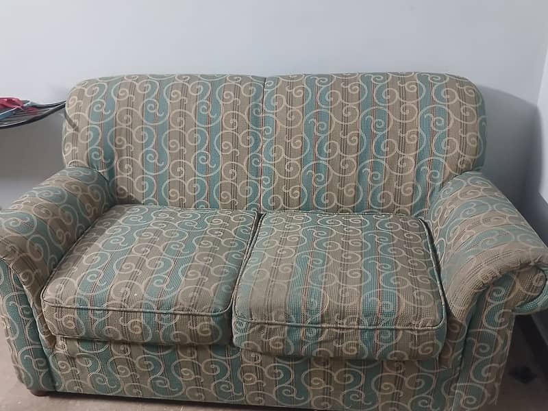 2 seater sofa with table 1