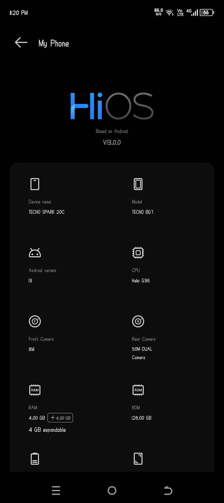 Tecno Spark 20C 1