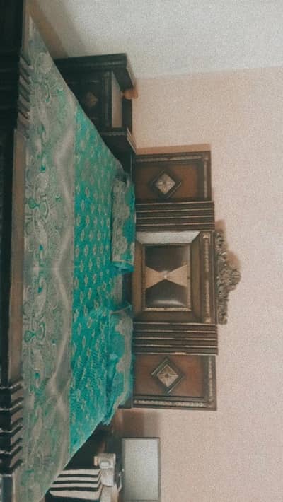 Double Bed With Side Tables with Mattress