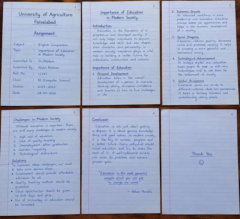 Handwritten Notes & Document Typing Service 3