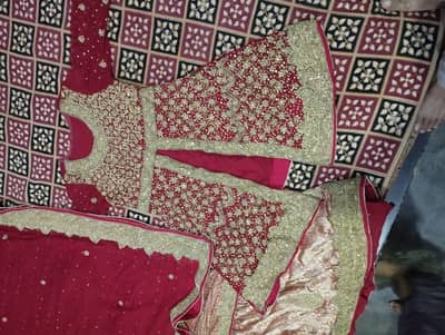 Bridal Dress Red Colour