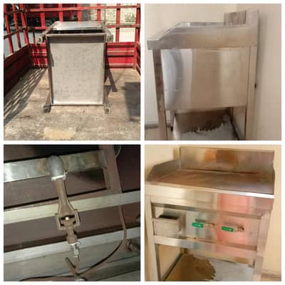 Stainless Steel Gas Griddle Hot Plate - Excellent Condition