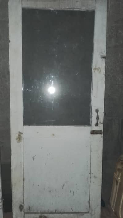 Wooden Doors (2) with visible glass
