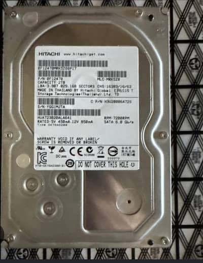 2TB hitechi hard drive