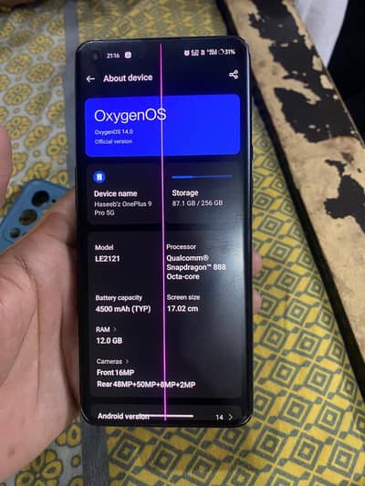 One Plus 9 Pro