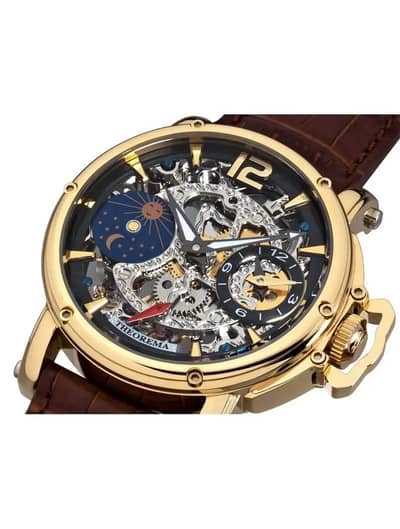 Theorema Made in Germany Automatic Skeleton Watch Sun Moon Original