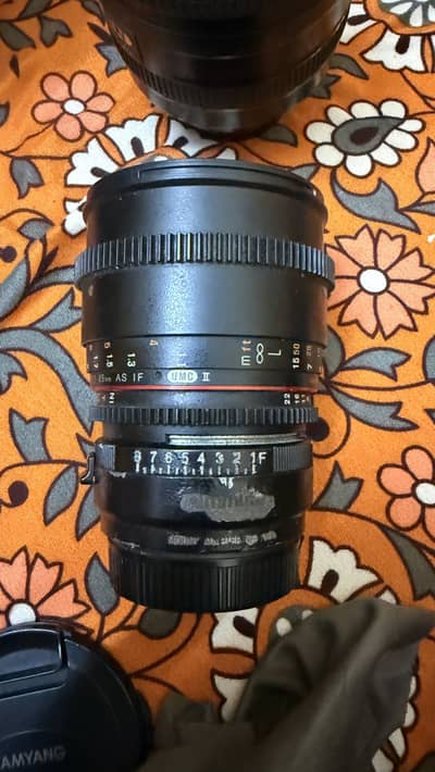 Samyanag 85mm manual with sony adaptor