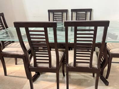 wooden dining table