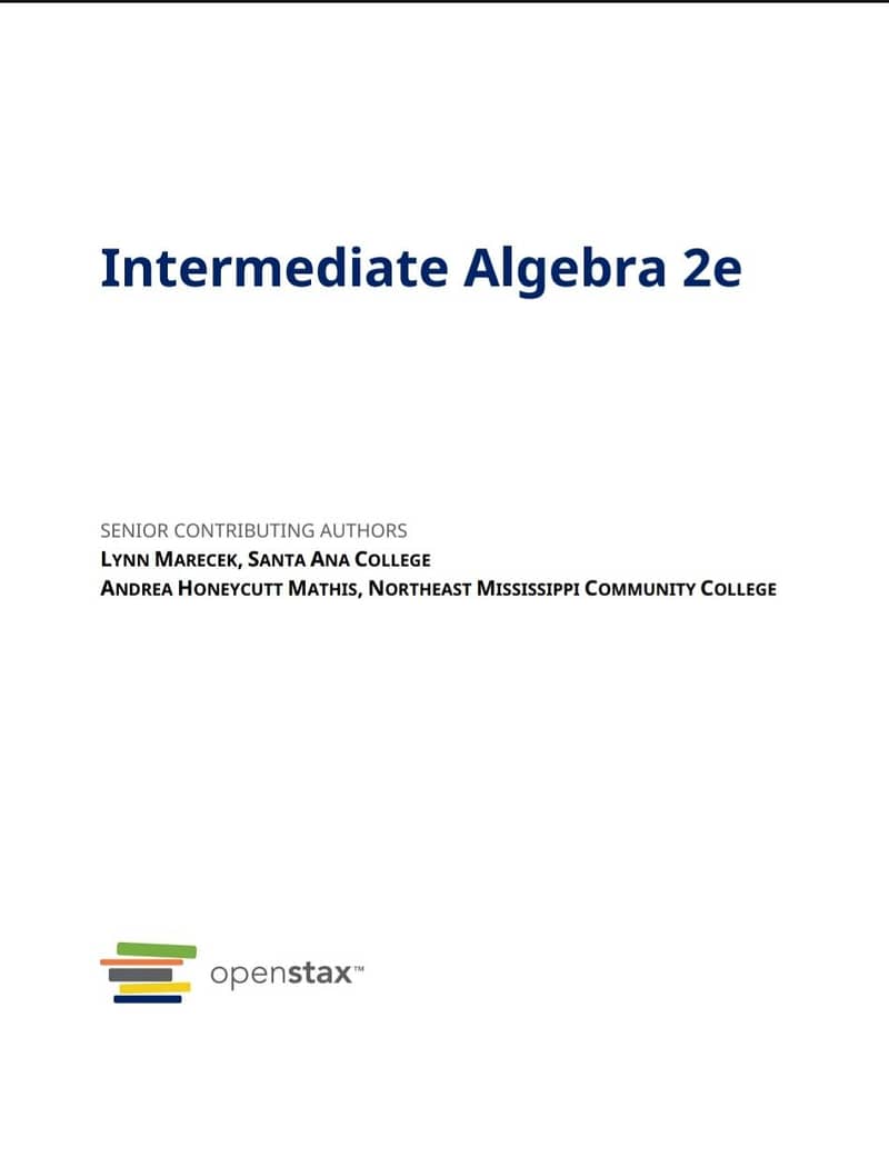 Algebra 2e book math pdf 1
