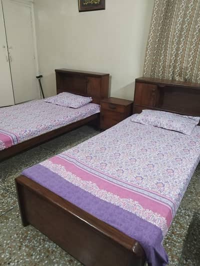 2 Single beds with mattress for sale