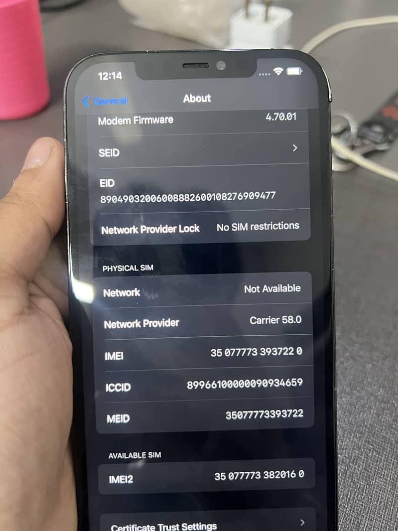 Iphone 12 pro max 12