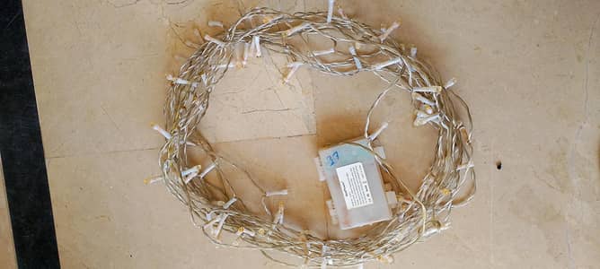 Golden lights battery operated 37 feet length