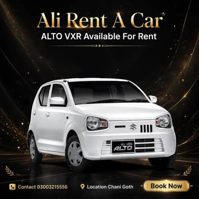 Alto Vxr 2022 Available For Monthly Rent With driver