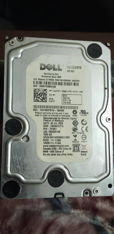 1TB HARDDRIVE 100% HEALTH
