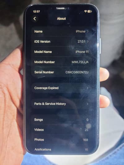 Jv Iphone 11 All okay condition 10/9