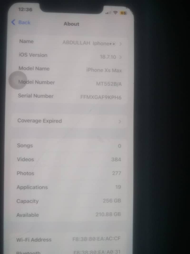 Apple iPhone XS Max 2