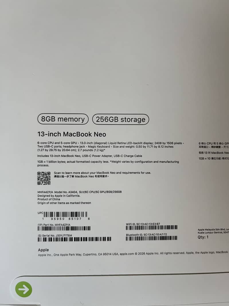 MacBook NEO 1