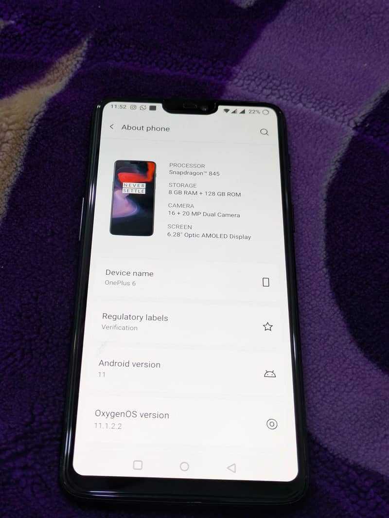 One Plus 6 6