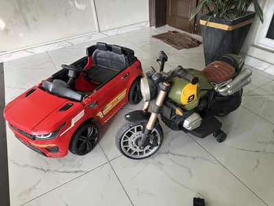 Under 5 yrs toy car n bike