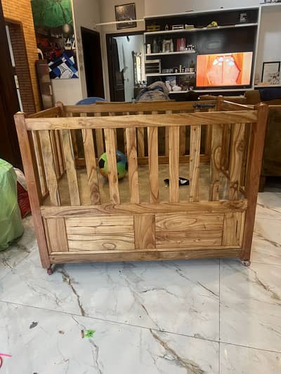Pure wood baby cot / very durable