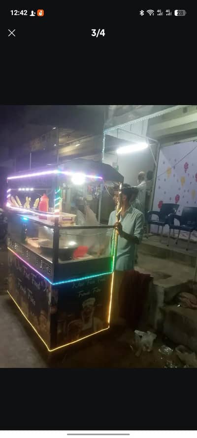 fast food fries burger counter