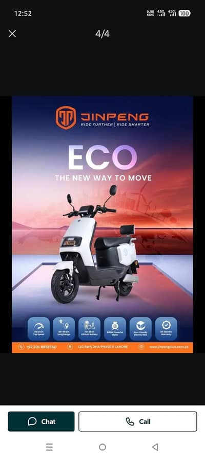 Jinpeng eco scooty for sale