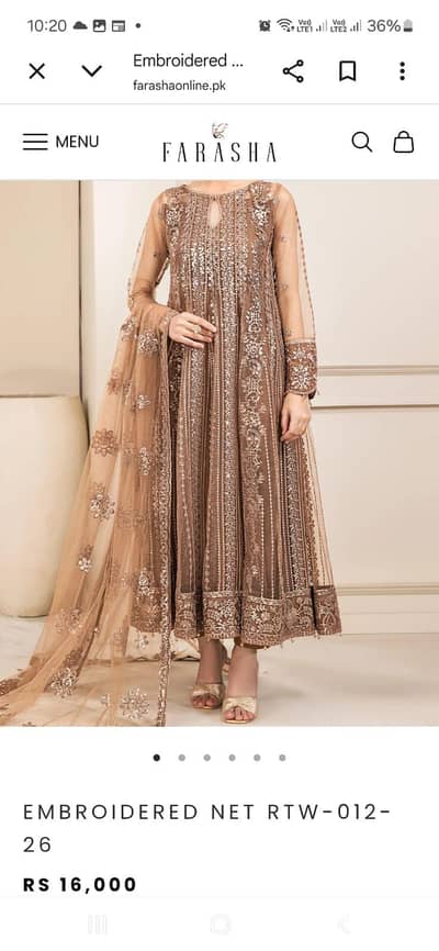 Embroidered Maxi For Women FARASHA Brand