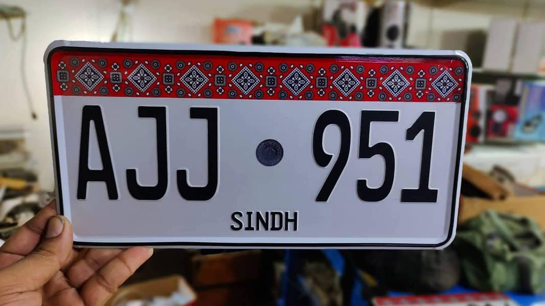 Embossed Number Plates 7