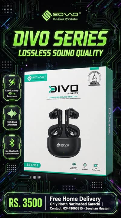 original SOVO divo (SBT-901) earbuds