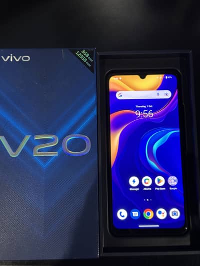 Vivo V20 | 8GB RAM / 128GB Storage | PTA Approved | Box & Charger
