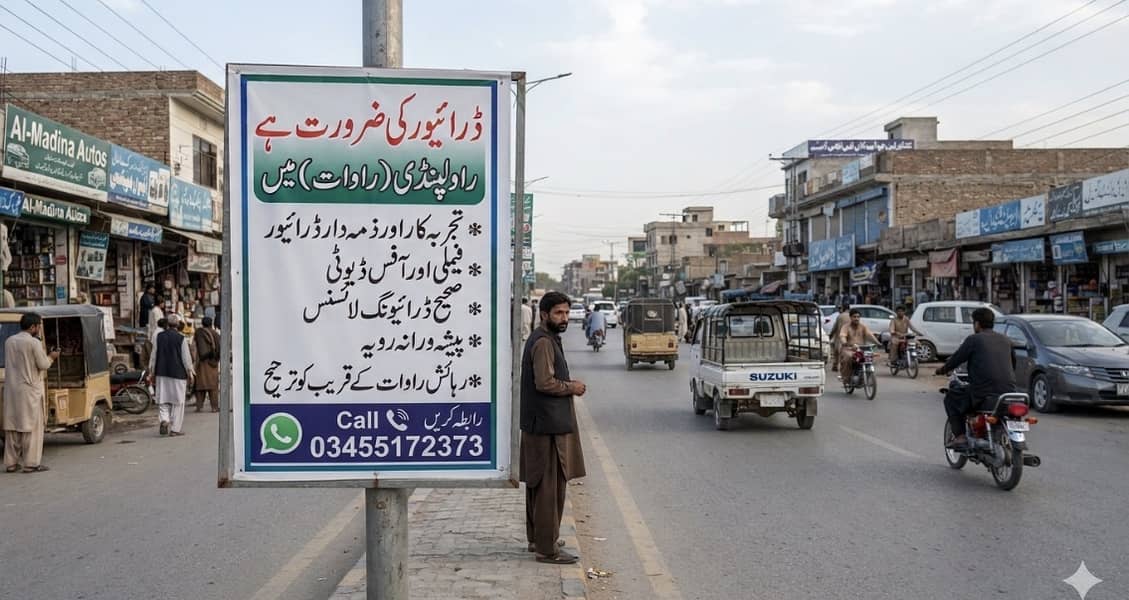 Required Driver & Helper /  ڈرائیور اور ہیلپر درکار ہیں 0