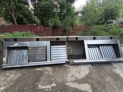 Kitchen SS Hood with stainless steel filter commerical Exhaust hood
