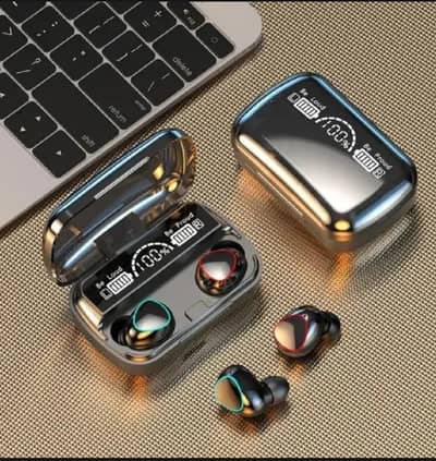 m10 wireless earbuds with Led Display earbuds & 2500 MAH Powerbank-
