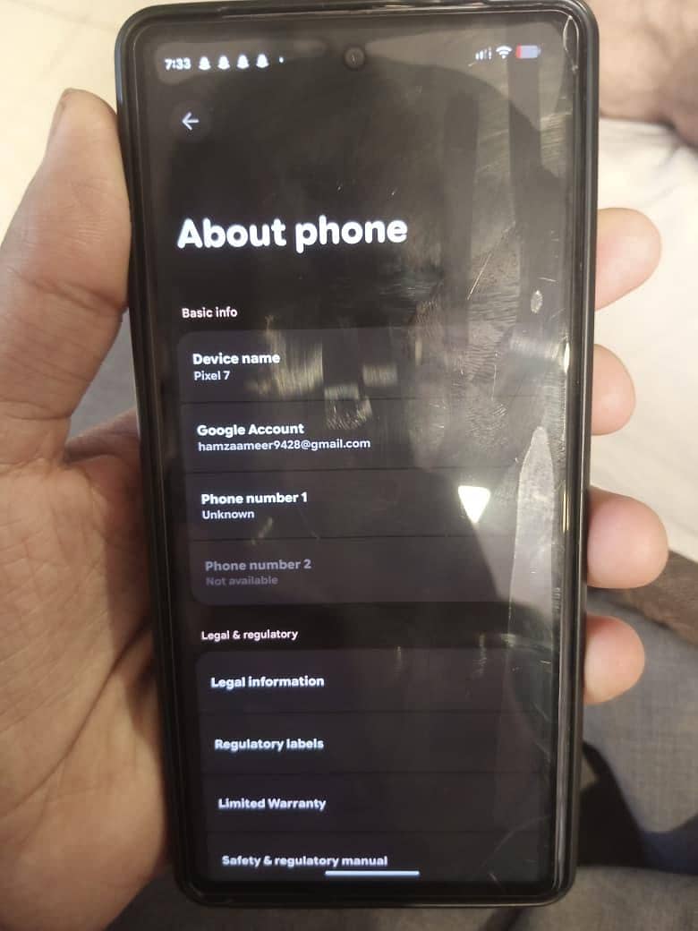 Google Pixel 7 5
