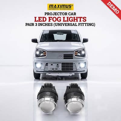 Maximus Projector Car LED Fog Lights Pair 3