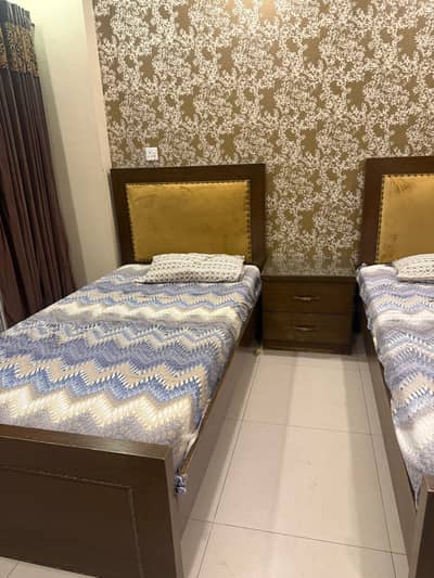 Pinewood beds with mattress