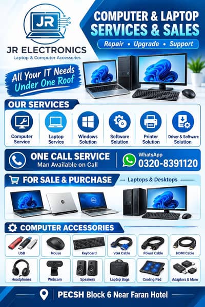 Computers & Laptops Sale/Purchase | Repair & Software Solutions