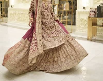Bridal Lehnga (maroon 10/10)