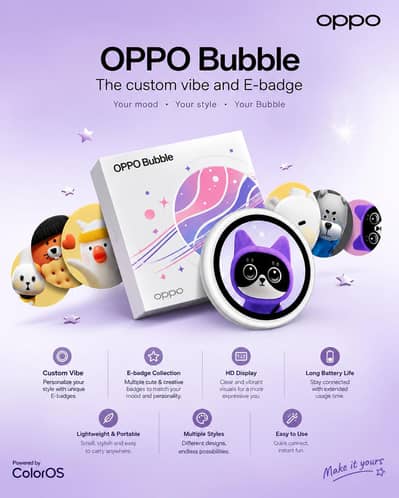 OPPO Bubble – Original | Brand New | Content Creator’s Best Accessory
