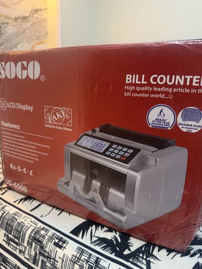 SOGO SG-6500 Note Counting Machine with Fake Note Detector