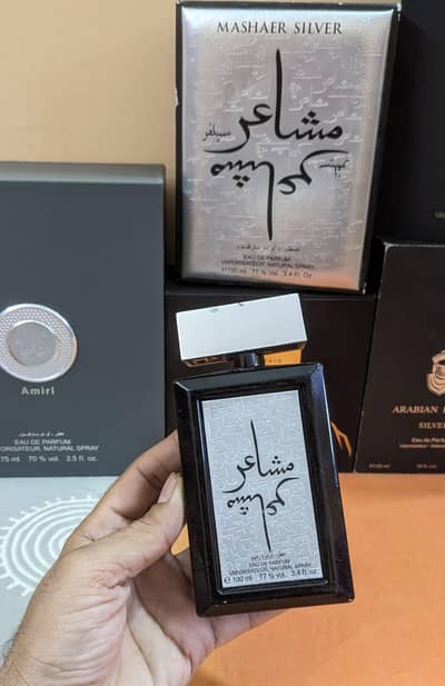 Mashaer silver by oud elite perfume