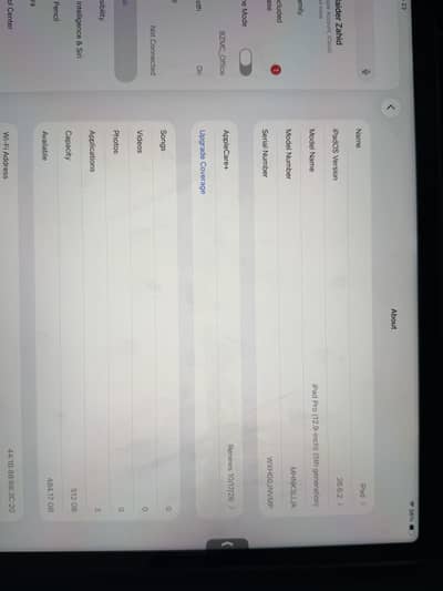 Apple iPad 12.9 inches 5th Gen M1 512gb almost new