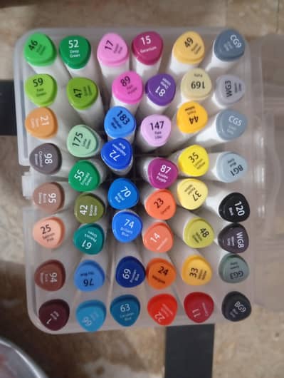 Premium 48 Alcohol Markers Set - Fully Working,