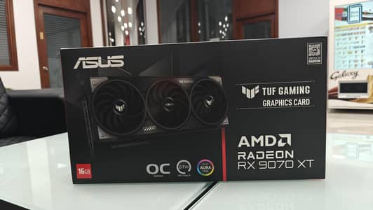 ASUS TUF RX 9070 XT 16GB GDDR6 OC - Heavy Duty 4K GPU
