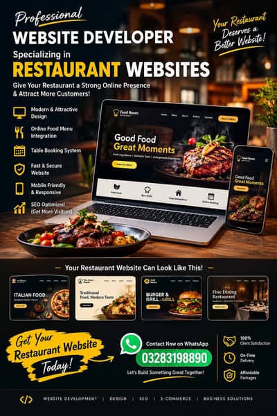 Restaurant Website Development
