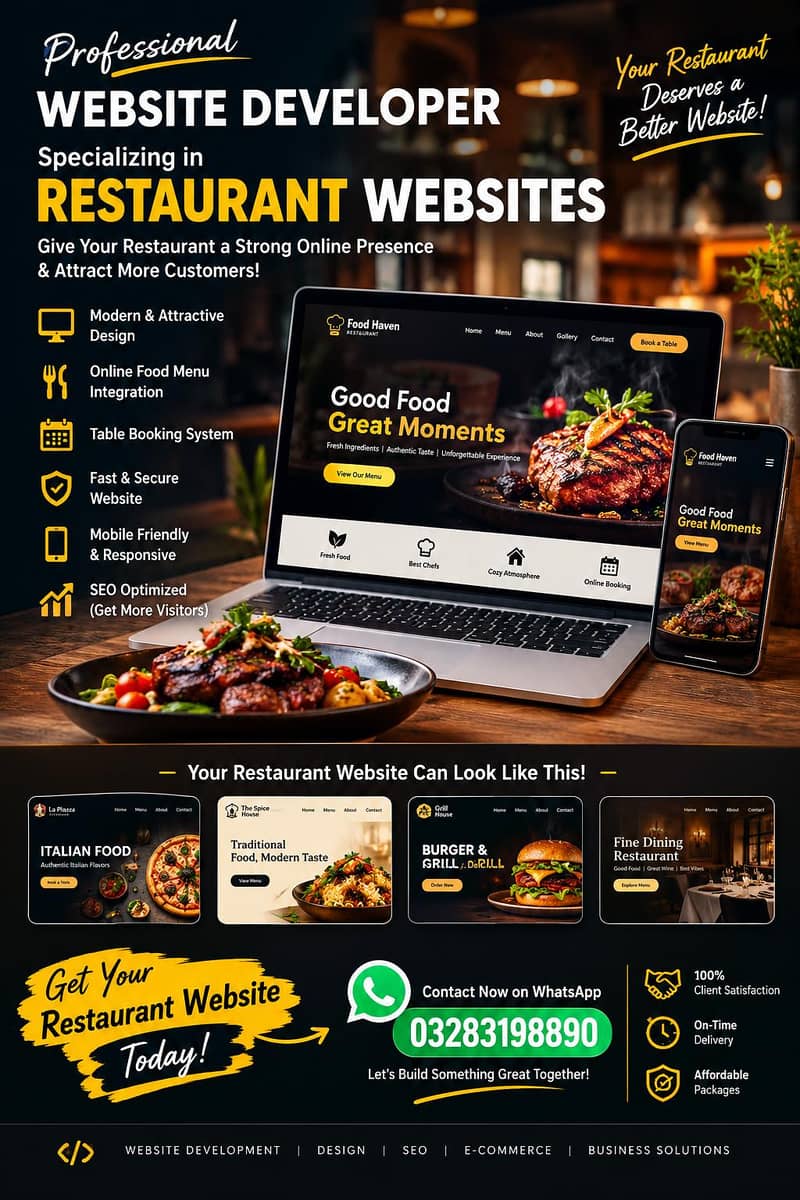 Restaurant Website Development 0