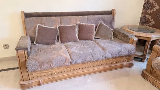Luxury 12 Seater Wooden Sofa Set – Heavy Quality Set for sofa only