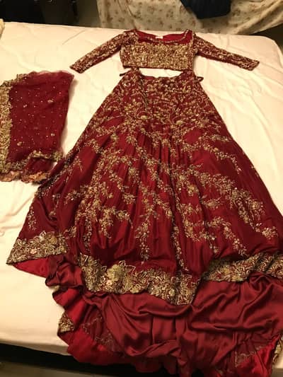 Tabya Bridal Lehenga & Faiza Saqlain Gharara - Both Original - Urgent