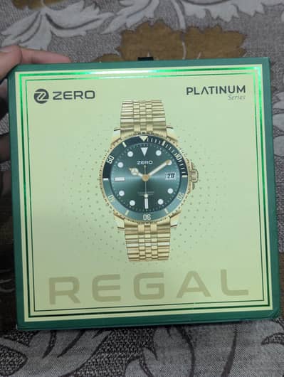 Zero regal smartwatch rose gold color just box ope