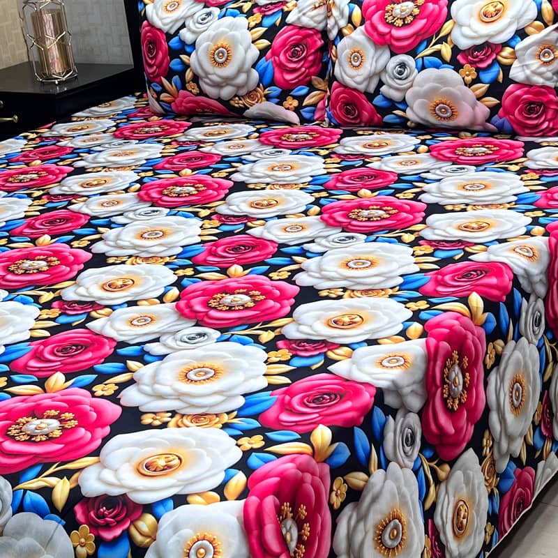 9D Digital Cotton Bedsheets 0